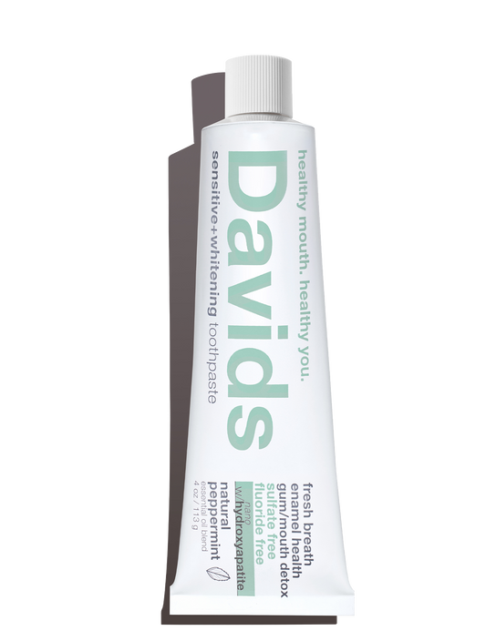 Davids Sensitive + Whitening Nano-Hydroxyapatite Premium Toothpaste - Peppermint by David's