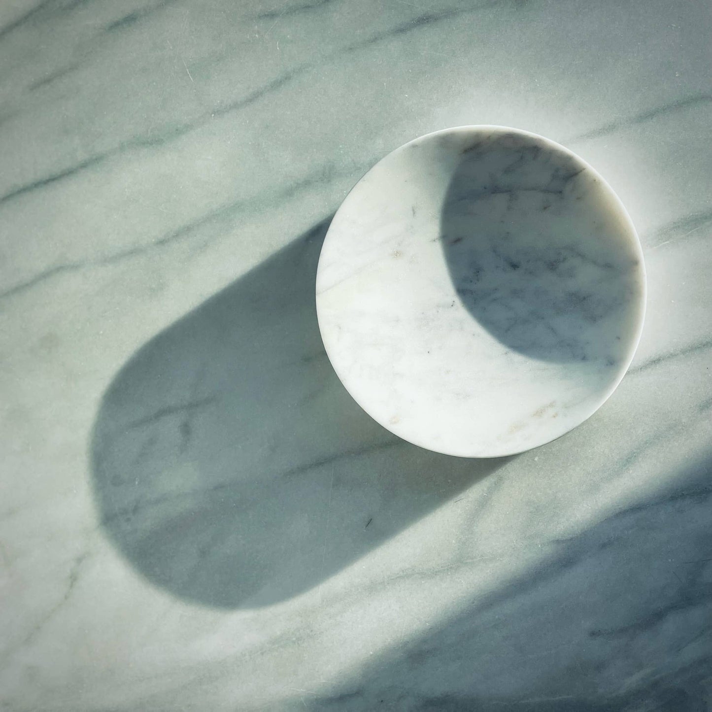 Como marble Tray / Trinket Tray / Jewellery Holder / Dish: Pearl White