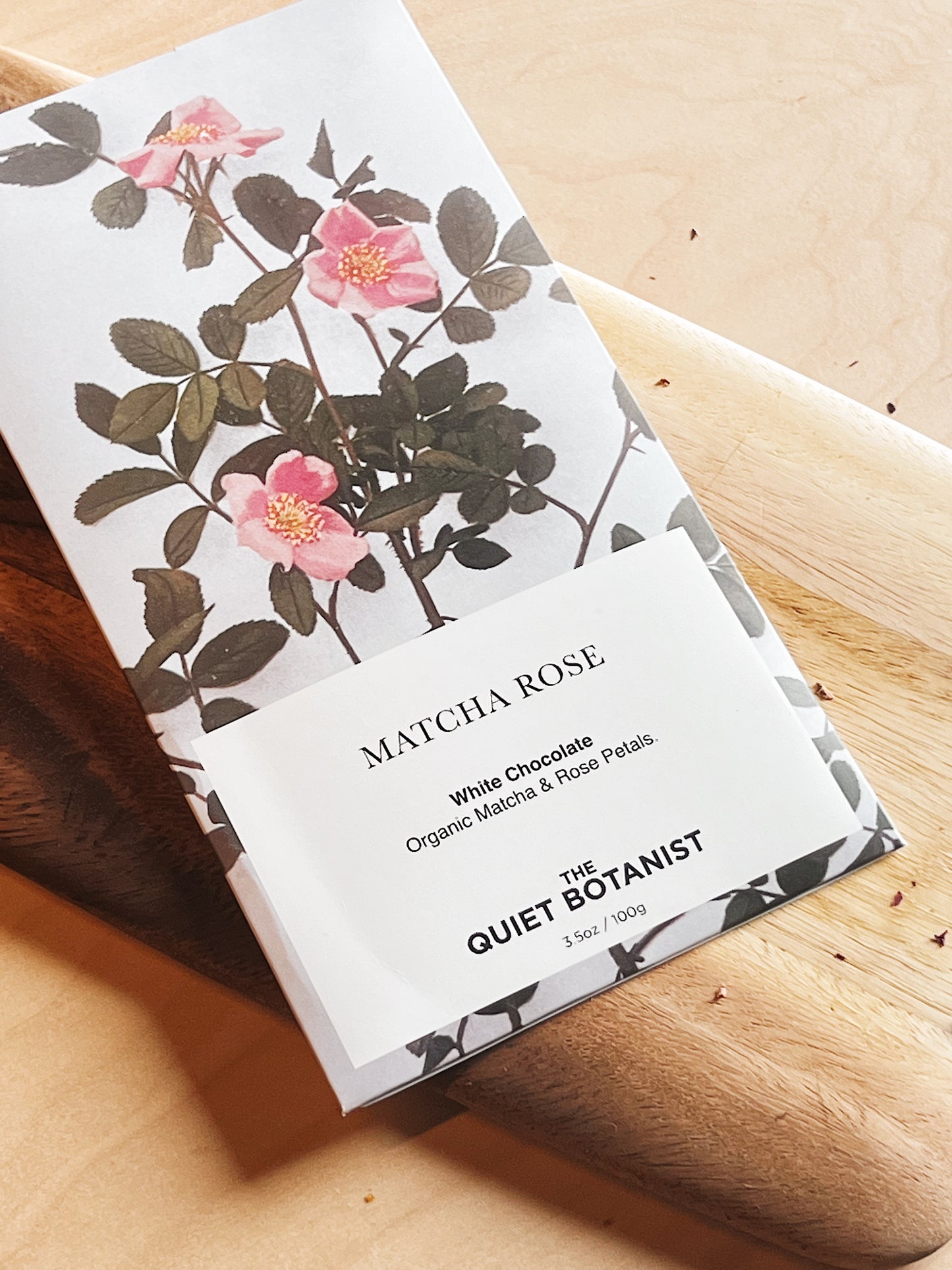 Matcha Rose - The Quiet Botanist의 화이트 초콜릿 바