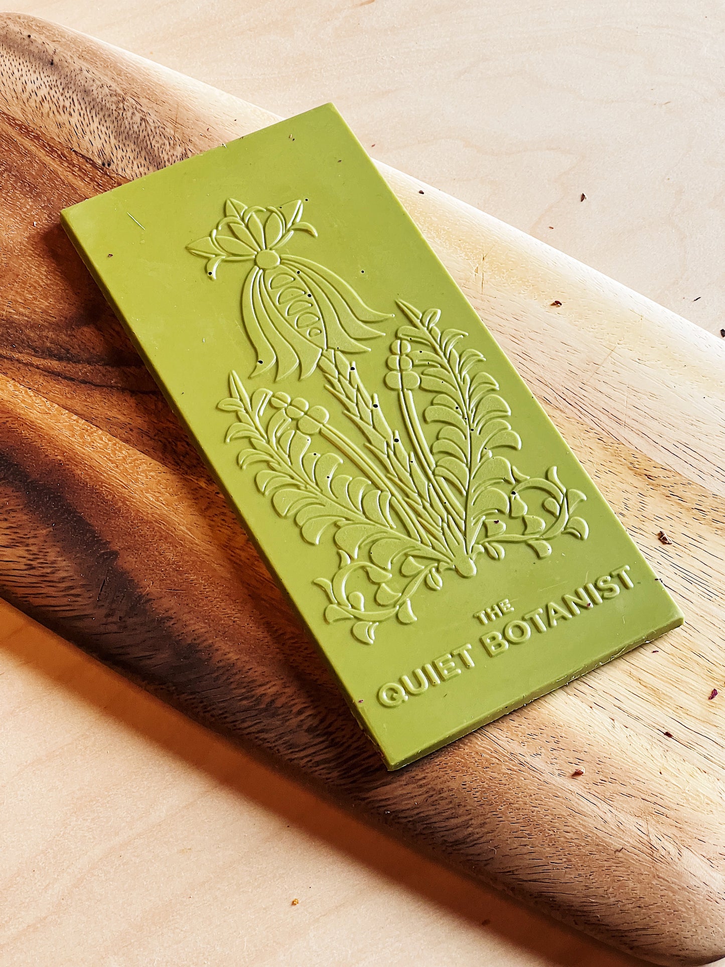 Matcha Rose - The Quiet Botanist의 화이트 초콜릿 바