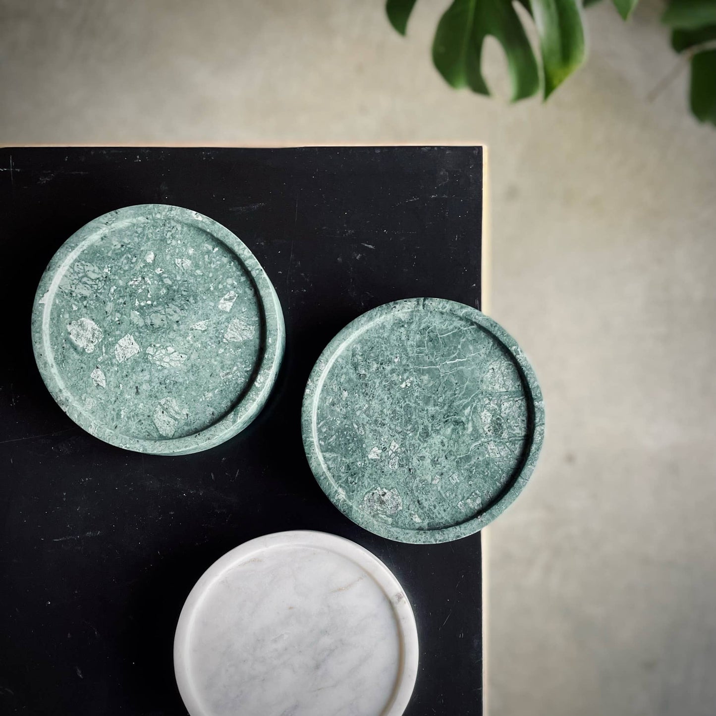 Como marble Tray / Trinket Tray / Jewellery Holder / Dish: Pearl White