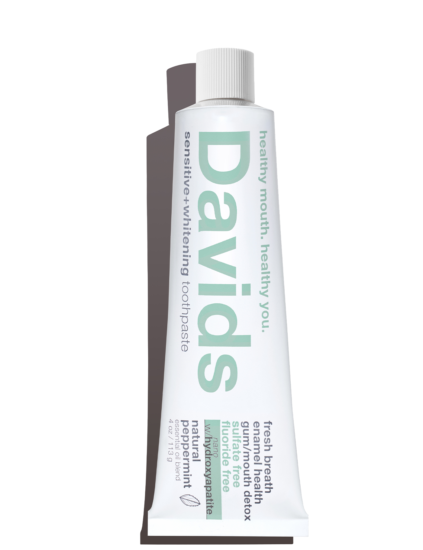 Davids Sensitive + Whitening Nano-Hydroxyapatite Premium Toothpaste - Peppermint by David's