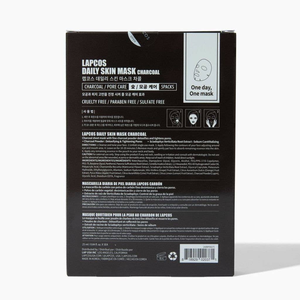 Charcoal Daily Sheet Mask 5-pack