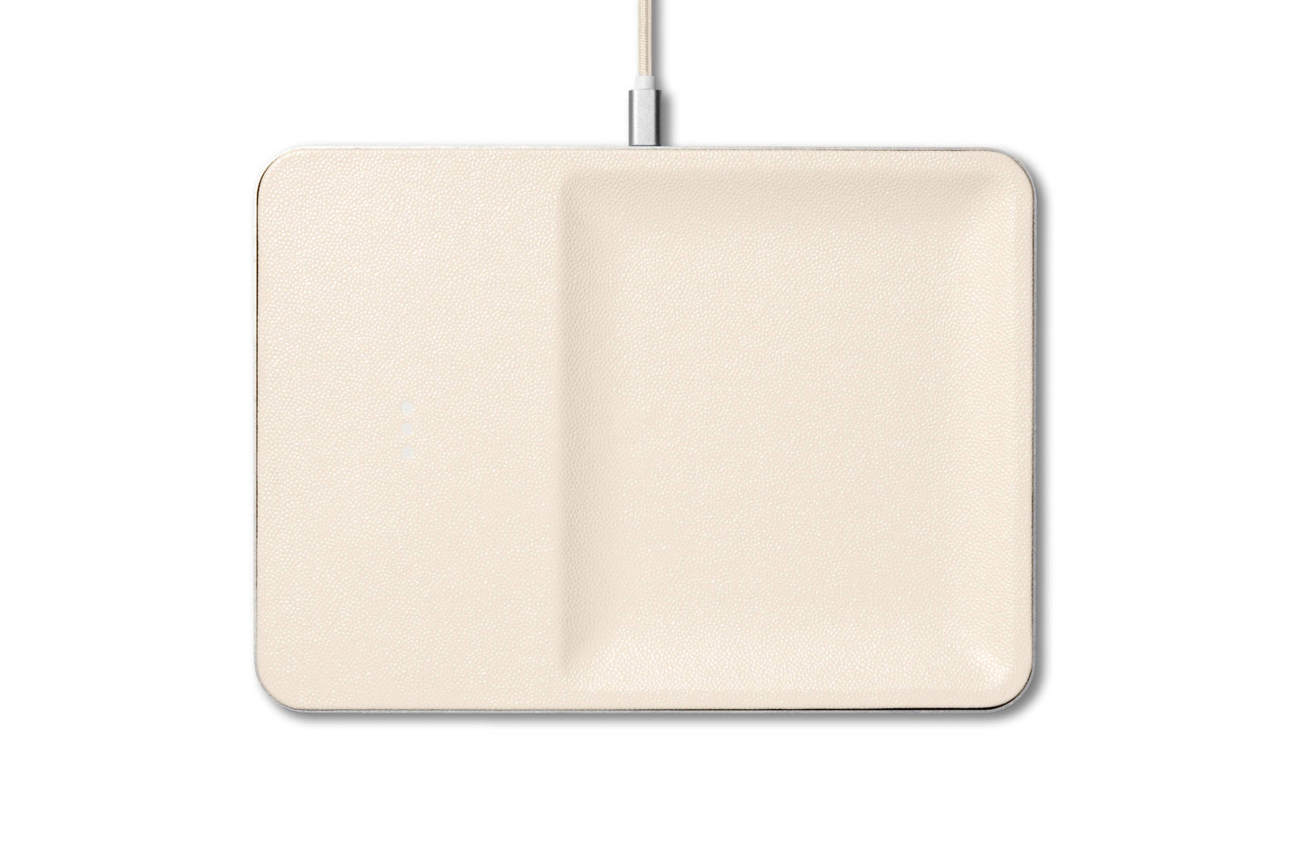 CATCH:3 - Classics Leather Wireless Charger with Valet Tray: Black