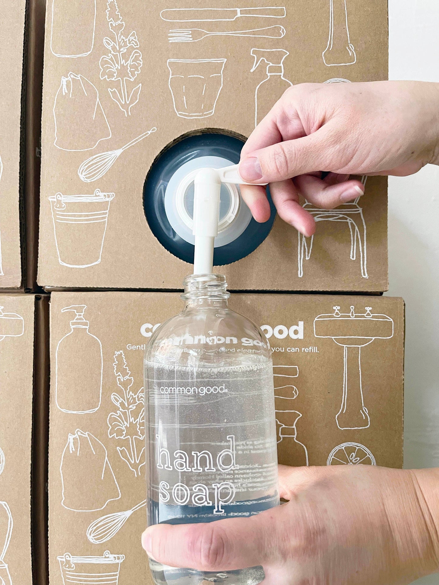 Bathroom Cleaner 2.5 Gallon Refill Box -Botanical: First order (include tap) / Botanical