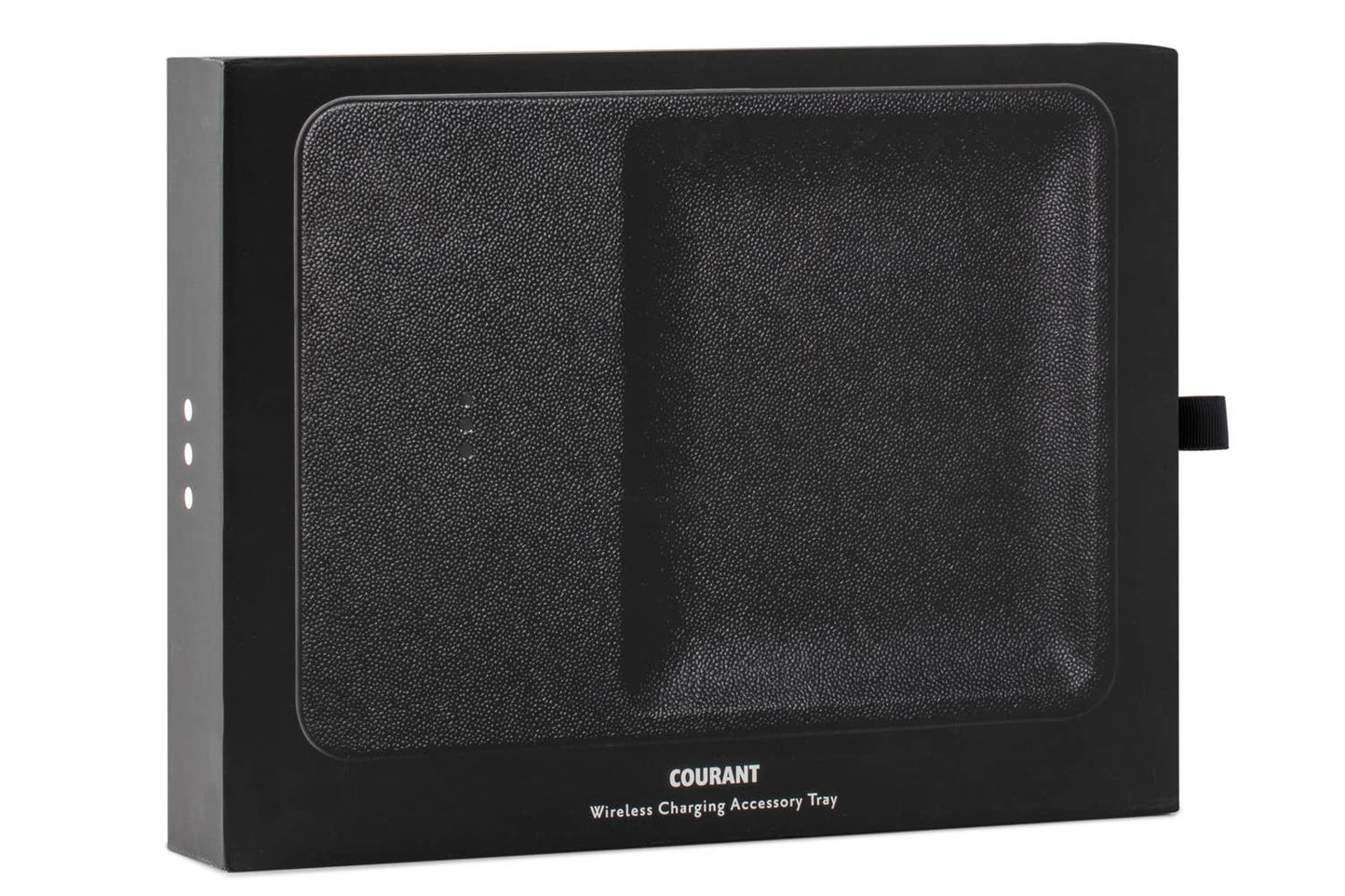 CATCH:3 - Classics Leather Wireless Charger with Valet Tray: Black