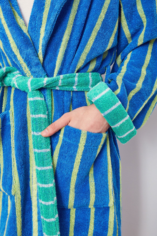 Striped Robe in Passion Fruit