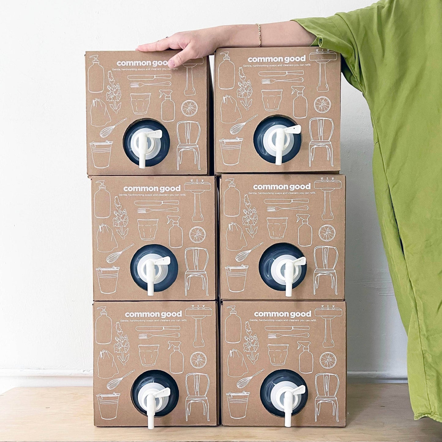 Bathroom Cleaner 2.5 Gallon Refill Box -Botanical: First order (include tap) / Botanical