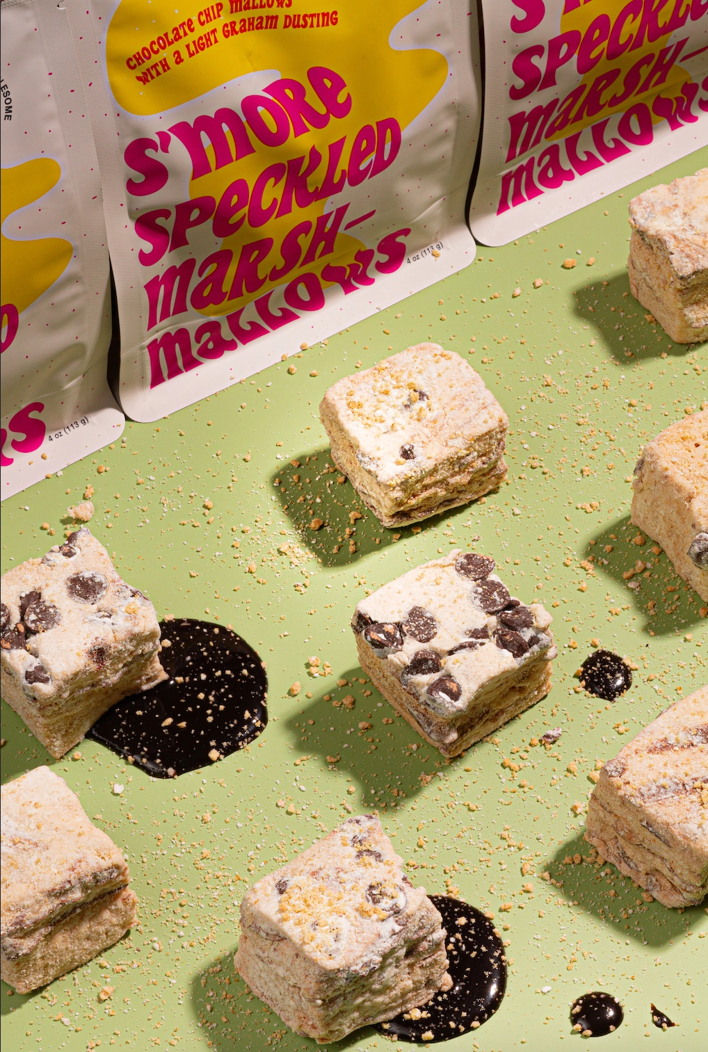 Handmade Smore Speckled Marshmallows