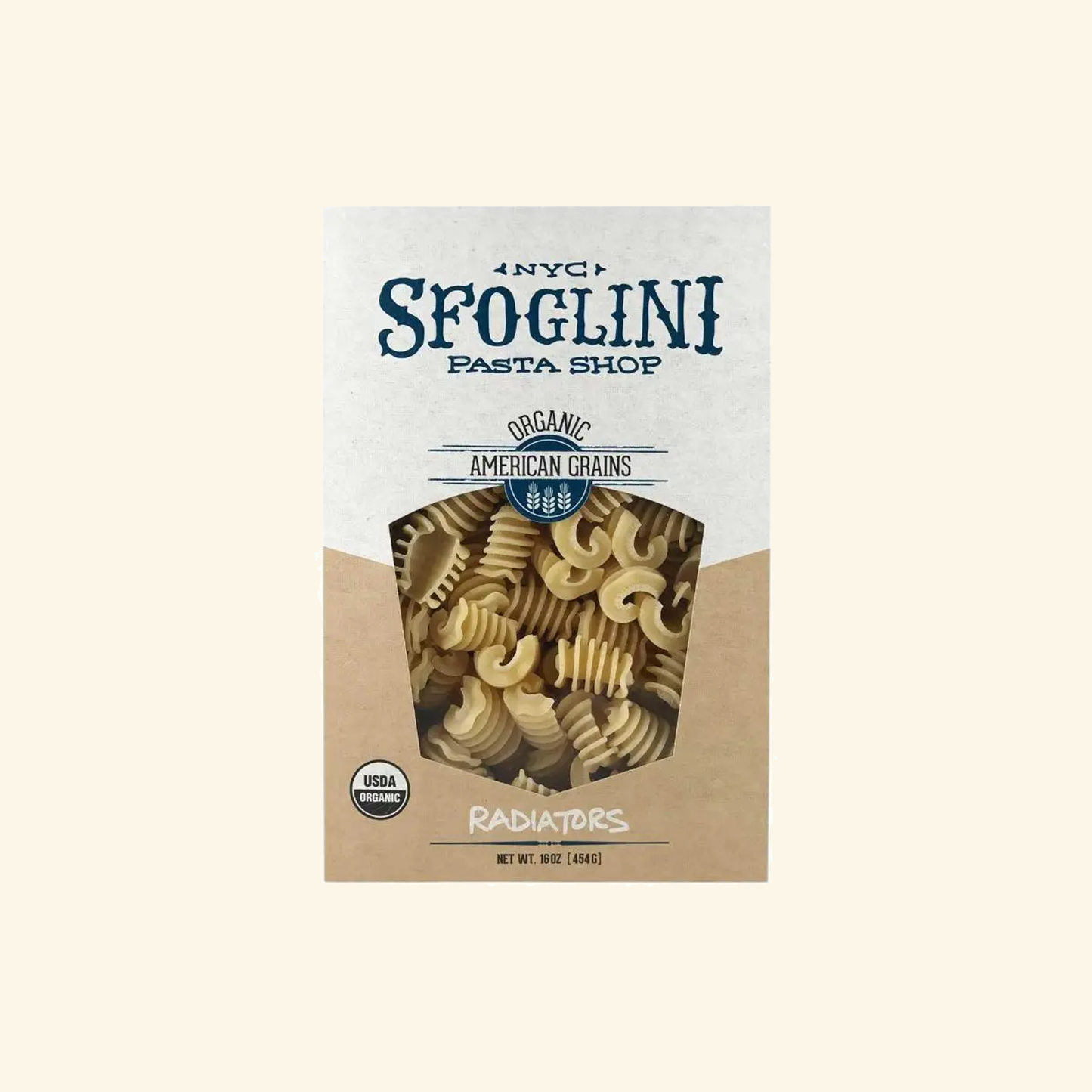 Organic Durum Semolina Radiator Pasta